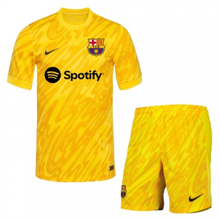 FC Barcelona Målmand Børn Udebane 2024-25 - Fodboldtrøjer (S/S)